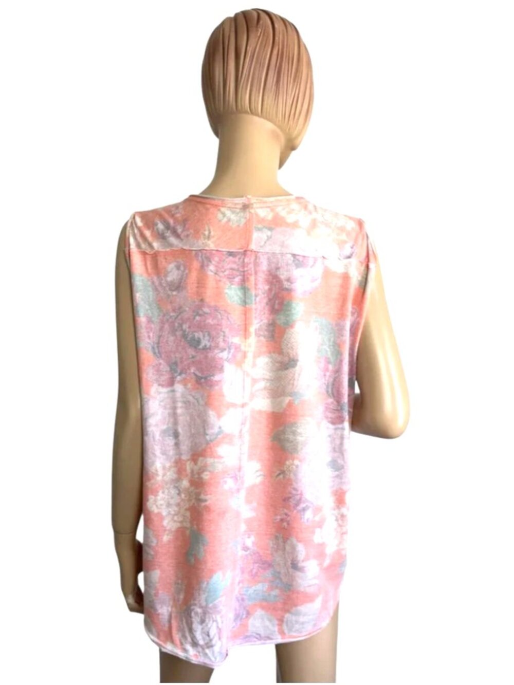 We The Free (Free People) "Gardenia" Floral Print Sleeveless Tank Top - Size S - Picture 6 of 10
